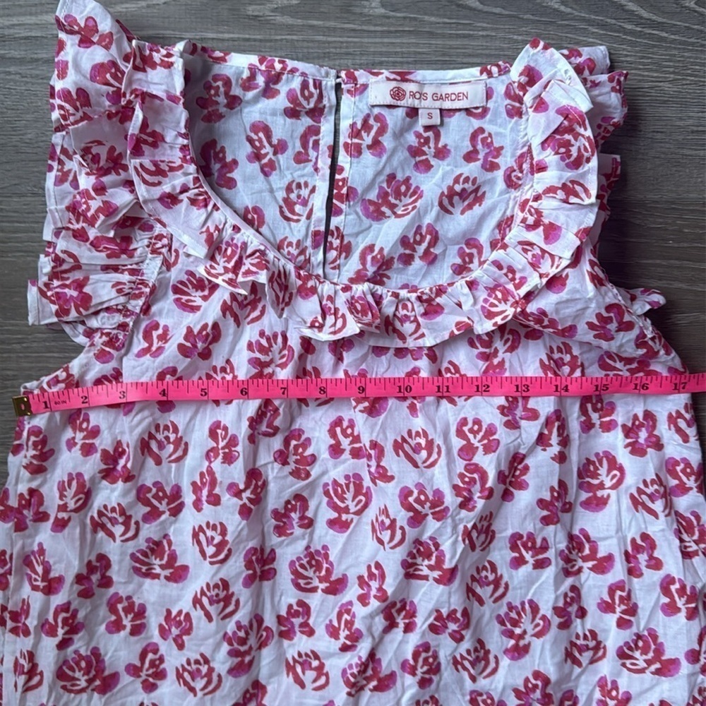 Ro’s Garden Ruffle blouse Small - Picture 7 of 10